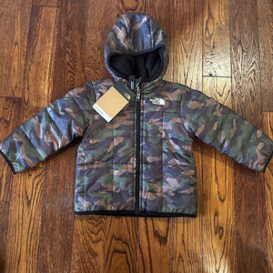 New NWT The North Face Baby Reversible Shasta Jacket 18-24 Months Camo Coat